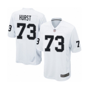 Men's Oakland Raiders #73 Maurice Hurst Game White Football Jersey