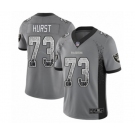 Men's Oakland Raiders #73 Maurice Hurst Limited Gray Rush Drift Fashion Football Jersey