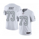 Men's Oakland Raiders #73 Maurice Hurst Limited White Rush Vapor Untouchable Football Jersey