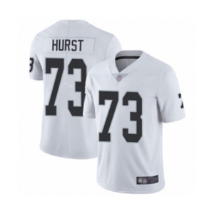 Men's Oakland Raiders #73 Maurice Hurst White Vapor Untouchable Limited Player Football Jersey