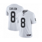 Men's Oakland Raiders #8 Daniel Carlson White Vapor Untouchable Limited Player Football Jersey