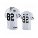 Men's Oakland Raiders #82 Luke Willson White 60th Anniversary Vapor Untouchable Limited Player 100th Season Football Jersey