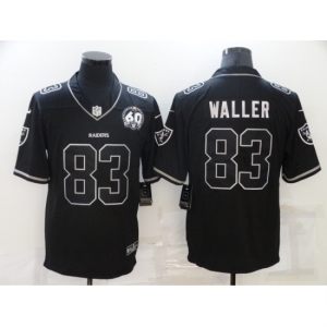 Men's Oakland Raiders #83 Darren Waller Black 60th Anniversary Vapor Untouchable Limited Jersey