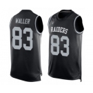 Men's Oakland Raiders #83 Darren Waller Limited Black Player Name & Number Tank Top Football Jersey