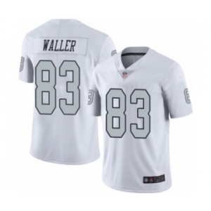 Men's Oakland Raiders #83 Darren Waller Limited White Rush Vapor Untouchable Football Jersey