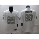 Men's Oakland Raiders #89 Bryan Edwards White Gray Team Color Vapor Untouchable Limited Jersey