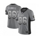 Men's Oakland Raiders #96 Clelin Ferrell Limited Gray Rush Drift Fashion Football Jersey