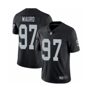 Men's Oakland Raiders #97 Josh Mauro Black Team Color Vapor Untouchable Limited Player Football Jersey