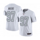 Men's Oakland Raiders #97 Josh Mauro Limited White Rush Vapor Untouchable Football Jersey