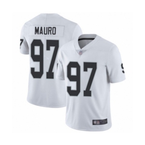 Men's Oakland Raiders #97 Josh Mauro White Vapor Untouchable Limited Player Football Jersey