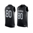 NFL Limited Tank Top JerseyNike Oakland Raiders #80 Jerry Rice Black Team Color Men's