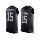 Nike Oakland Raiders #15 Michael Crabtree Black Team Color Men's Stitched NFL Limited Tank Top Jersey