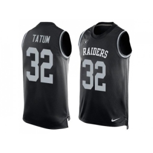 Nike Oakland Raiders #32 Jack Tatum Black Team Color Men's Stitched NFL Limited Tank Top Jersey