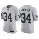 Nike Oakland Raiders #34 Bo Jackson 2016 Gridiron Gray II Men's NFL Limited Jersey