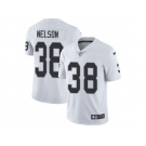 Nike Oakland Raiders #38 Nick Nelson White Men Stitched NFL Vapor Untouchable Limited Jersey