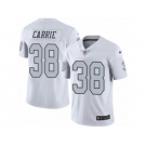 Nike Oakland Raiders #38 T.J. Carrie White Men's Stitched NFL Limited Rush Jersey