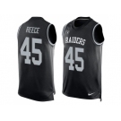 Nike Oakland Raiders #45 Marcel Reece Black Team Color Men's Stitched NFL Limited Tank Top Jersey