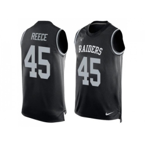 Nike Oakland Raiders #45 Marcel Reece Black Team Color Men's Stitched NFL Limited Tank Top Jersey