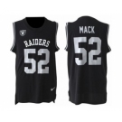 Nike Oakland Raiders #52 Khalil Mack Black Team Color Men Stitched NFL Limited Tank Top Jersey