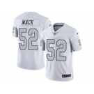 Nike Oakland Raiders #52 Khalil Mack White Men's Stitched NFL Limited Rush Jersey