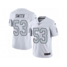 Nike Oakland Raiders #53 Malcolm Smith White Men's Stitched NFL Limited Rush Jersey