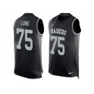 Nike Oakland Raiders #75 Howie Long Black Team Color Men's Stitched NFL Limited Tank Top Jersey