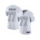 Nike Oakland Raiders #77 Austin Howard White Men's Stitched NFL Limited Rush Jersey