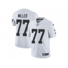 Nike Oakland Raiders #77 Kolton Miller White Men Stitched NFL Vapor Untouchable Limited Jersey