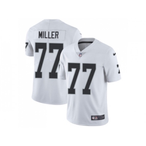 Nike Oakland Raiders #77 Kolton Miller White Men Stitched NFL Vapor Untouchable Limited Jersey