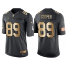 Nike Oakland Raiders #89 Amari Cooper Anthracite 2016 Christmas Gold Men's NFL Limited Salute to Service Jersey