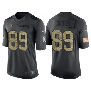 Nike Oakland Raiders #89 Amari Cooper Men's Stitched Black NFL Salute to Service Limited Jerseys