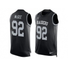 Nike Oakland Raiders #92 Stacy McGee Black Team Color Men's Stitched NFL Limited Tank Top Jersey