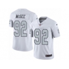 Nike Oakland Raiders #92 Stacy McGee White Men's Stitched NFL Limited Rush Jersey