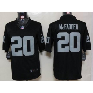 nike nfl jerseys oakland raiders #20 darren mcfadden black[nike limited]