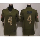 nike nfl jerseys oakland raiders #4 carr army green[nike Limited Salute To Service]