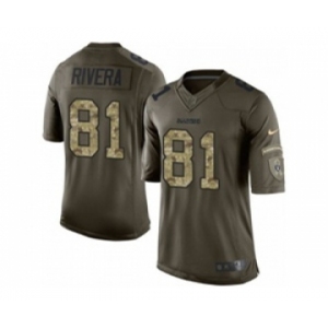 nike nfl jerseys oakland raiders #81 mychal rivera army green[nike Limited Salute To Service][rivera]