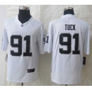 nike nfl jerseys oakland raiders #91 tuck white[nike Limited]