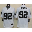 nike nfl jerseys oakland raiders #92 seymour white[nike limited]