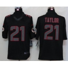 nike nfl jerseys washington redskins #21 fred taylor black[nike limited]