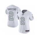 Women Nike Oakland Raiders #2 Giorgio Tavecchio Limited White Rush Vapor Untouchable NFL Jersey