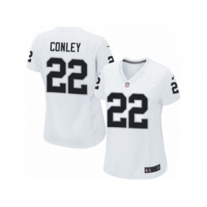 Women Nike Oakland Raiders #22 Gareon Conley Game White NFL Jersey