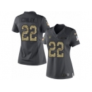 Women Nike Oakland Raiders #22 Gareon Conley Limited Black 2016 Salute to Service NFL Jersey