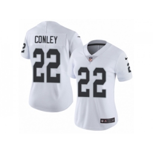 Women Nike Oakland Raiders #22 Gareon Conley White Vapor Untouchable Limited Player NFL Jersey