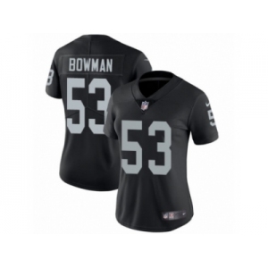 Women Nike Oakland Raiders #53 NaVorro Bowman Black Team Color Vapor Untouchable Limited Player NFL Jersey