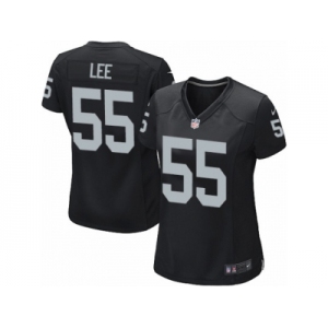 Women Nike Oakland Raiders #55 Marquel Lee Game Black Team Color NFL Jersey