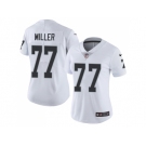 Women Nike Oakland Raiders #77 Kolton Miller White Stitched NFL Vapor Untouchable Limited Jersey