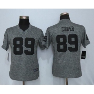 Women Nike Oakland Raiders #89 Amari Cooper Stitched Gridiron Limited Gray