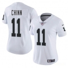 Women's Las Vegas Raiders #11 Jeremy Chinn White 2025 Vapor Football Stitched Jersey