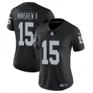 Women's Las Vegas Raiders #15 Gardner Minshew II Black Vapor Stitched Jersey