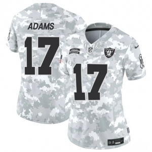 Women's Las Vegas Raiders #17 Davante Adams 2024 F.U.S.E Arctic Camo Salute To Service Limited Stitched Jersey